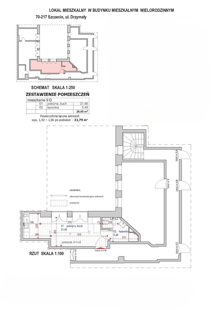 Mieszkanie Sprzedaż Szczecin Śródmieście-Centrum Michała Drzymały