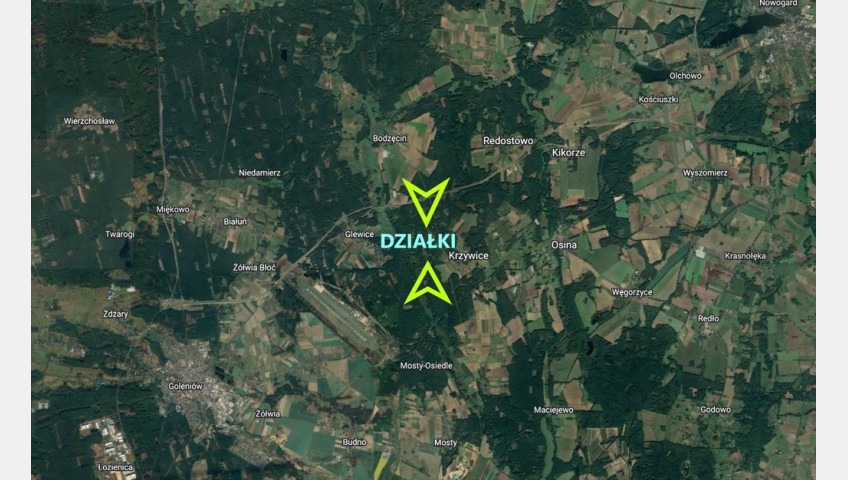 Działka Sprzedaż Krzywice