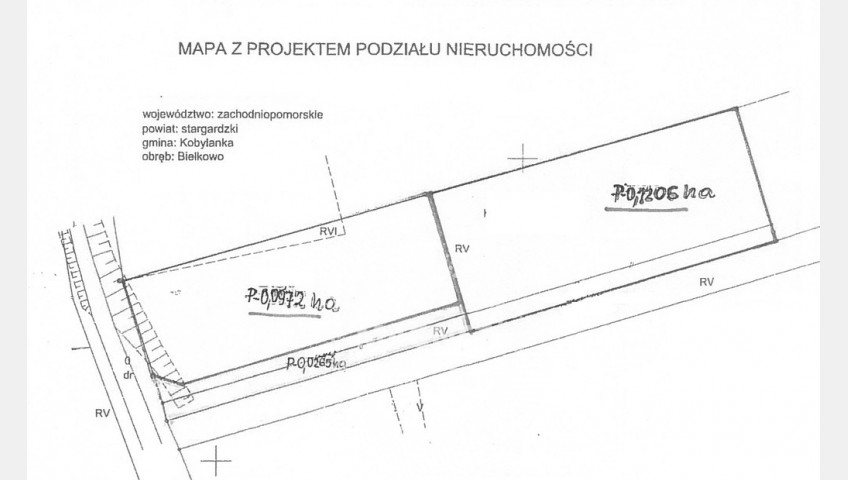 Działka Sprzedaż Bielkowo